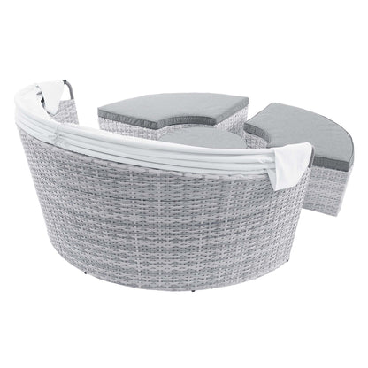 Scottsdale Canopy Outdoor Patio Daybed in Light Gray Gray by Modway (4442)