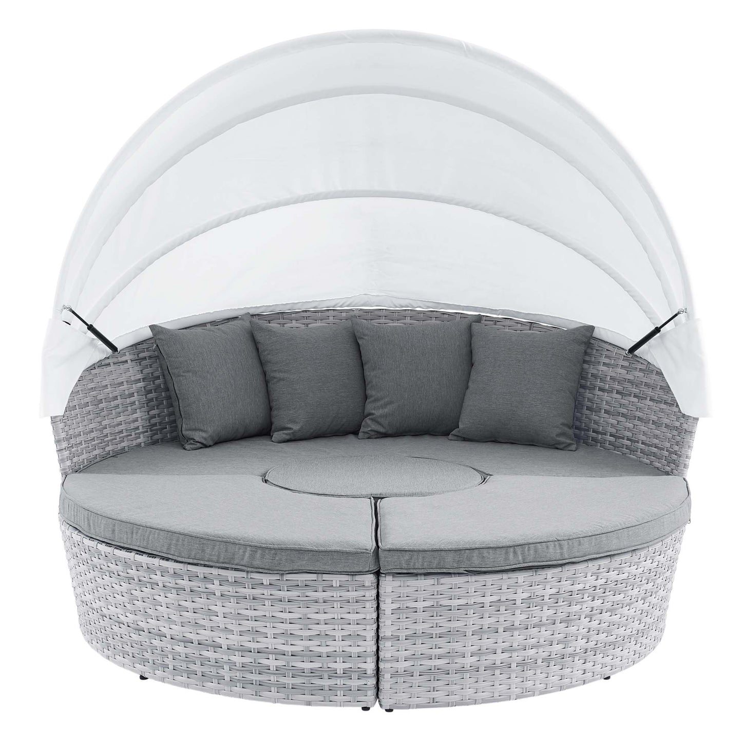 Scottsdale Canopy Outdoor Patio Daybed in Light Gray Gray by Modway (4442)