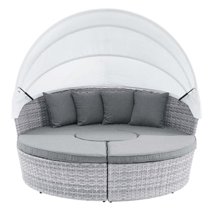 Scottsdale Canopy Outdoor Patio Daybed in Light Gray Gray by Modway (4442)