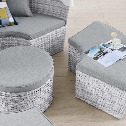 Scottsdale Canopy Outdoor Patio Daybed in Light Gray Gray by Modway (4442)