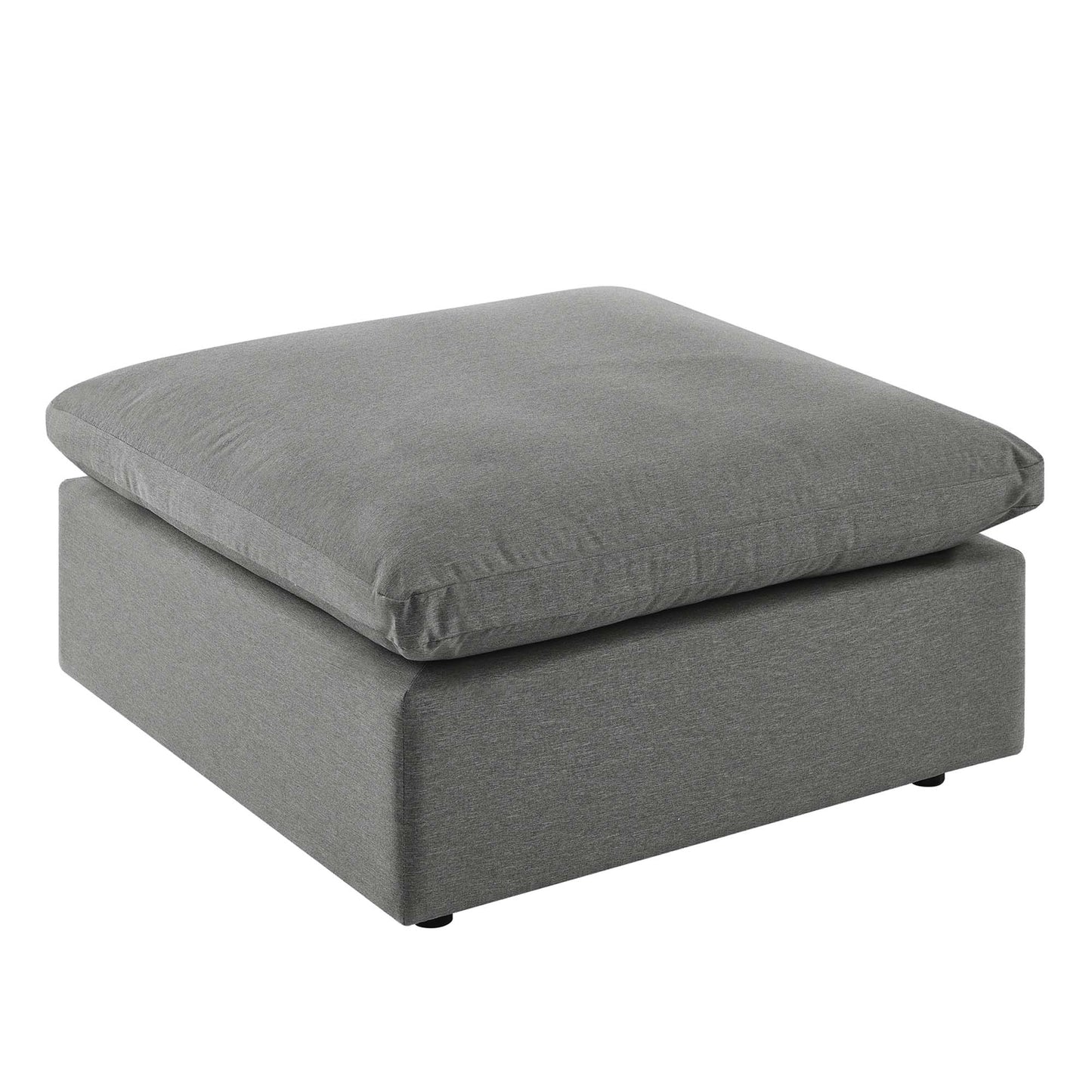 Commix Overstuffed Outdoor Patio Ottoman in Charcoal by Modway (4903)