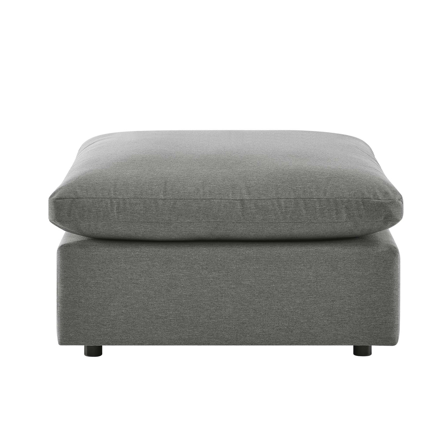 Commix Overstuffed Outdoor Patio Ottoman in Charcoal by Modway (4903)