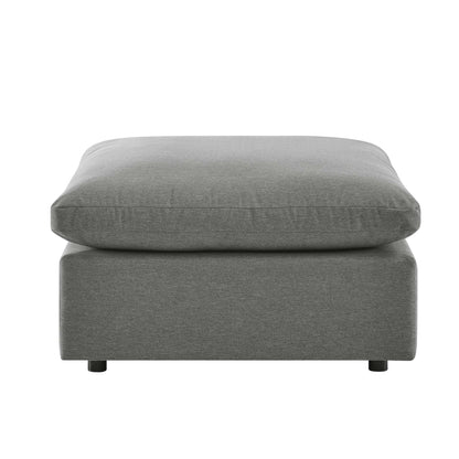 Commix Overstuffed Outdoor Patio Ottoman in Charcoal by Modway (4903)