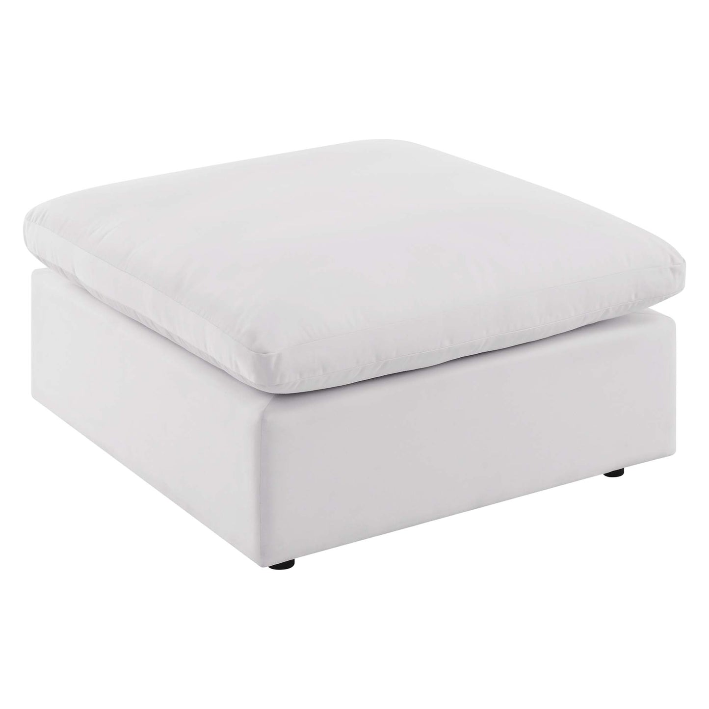 Commix Overstuffed Outdoor Patio Ottoman in White by Modway (4903)