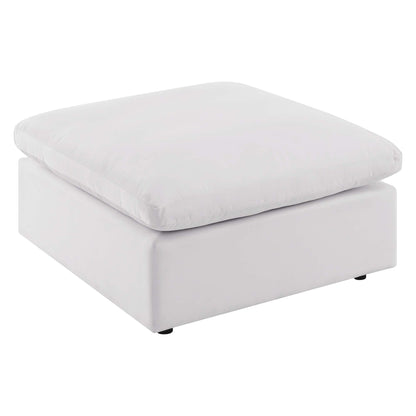 Commix Overstuffed Outdoor Patio Ottoman in White by Modway (4903)