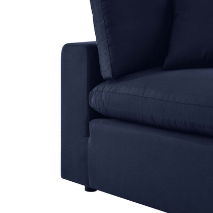 Commix Overstuffed Outdoor Patio Corner Chair in Navy by Modway (4904)