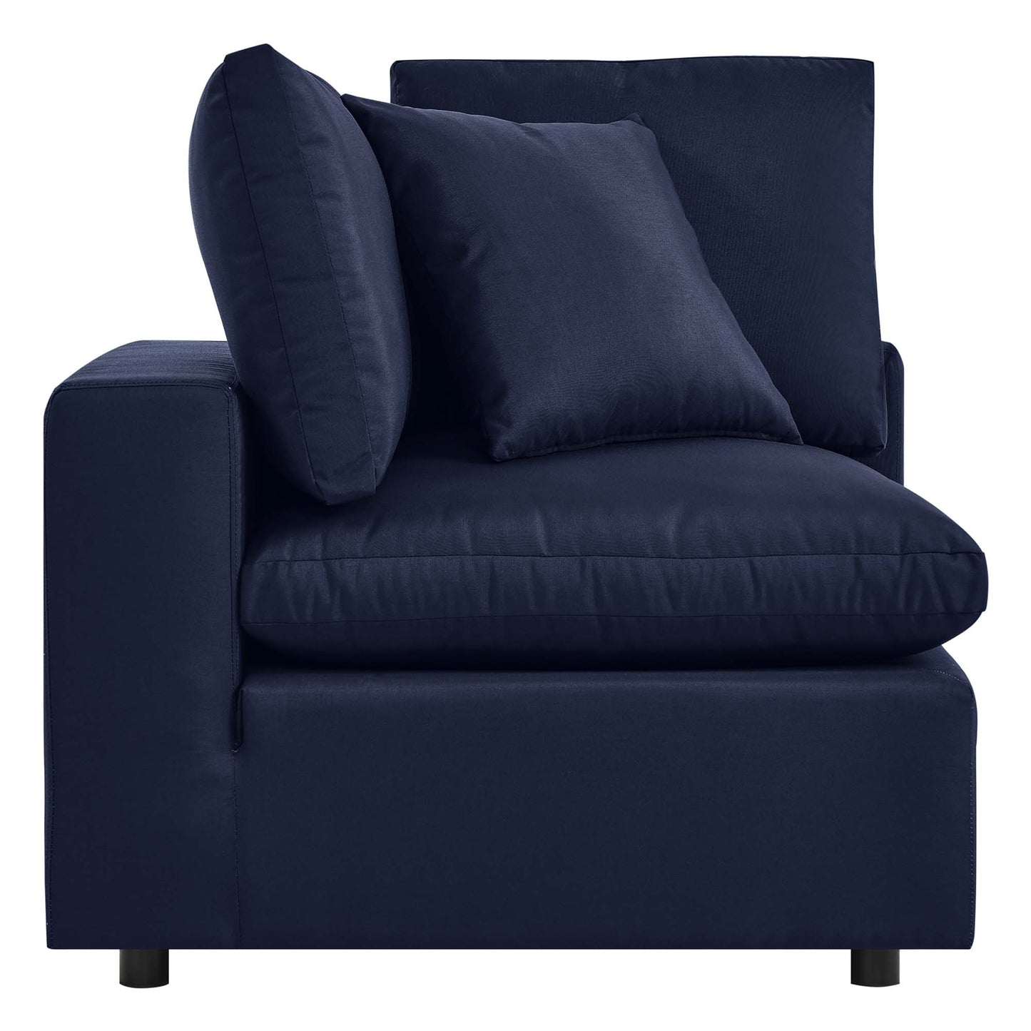 Commix Overstuffed Outdoor Patio Corner Chair in Navy by Modway (4904)