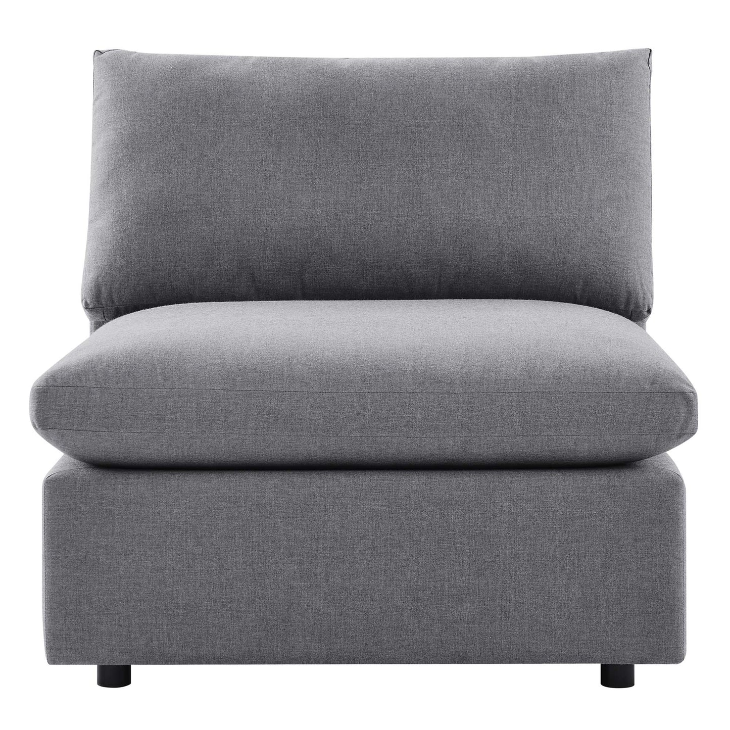 Commix Sunbrella Outdoor Patio Armless Chair in Gray by Modway (4905)