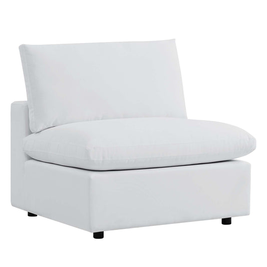 Commix Sunbrella Outdoor Patio Armless Chair in White by Modway (4905)