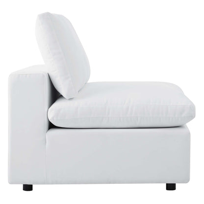 Commix Sunbrella Outdoor Patio Armless Chair in White by Modway (4905)