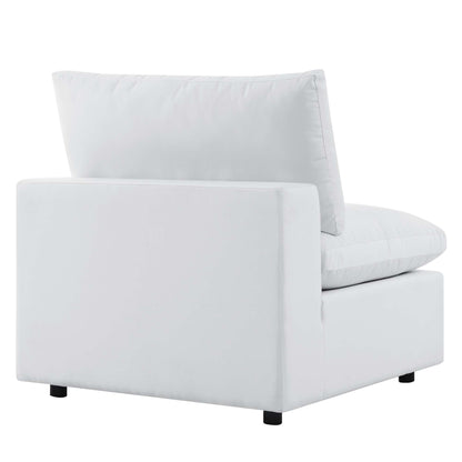 Commix Sunbrella Outdoor Patio Armless Chair in White by Modway (4905)