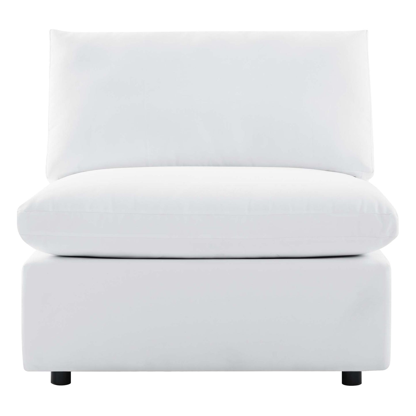 Commix Sunbrella Outdoor Patio Armless Chair in White by Modway (4905)