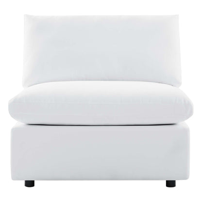 Commix Sunbrella Outdoor Patio Armless Chair in White by Modway (4905)