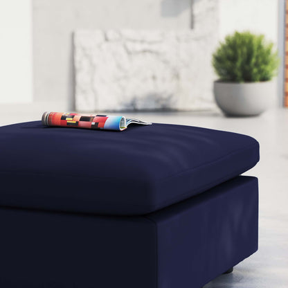 Commix Sunbrella Outdoor Patio Ottoman in Navy by Modway (4906)