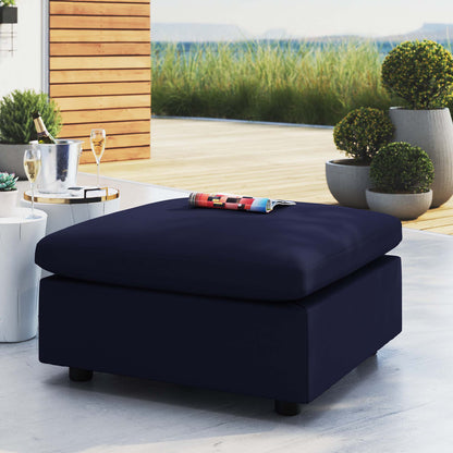 Commix Sunbrella Outdoor Patio Ottoman in Navy by Modway (4906)