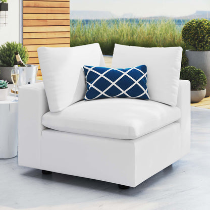 Commix Sunbrella Outdoor Patio Corner Chair in White by Modway (4907)