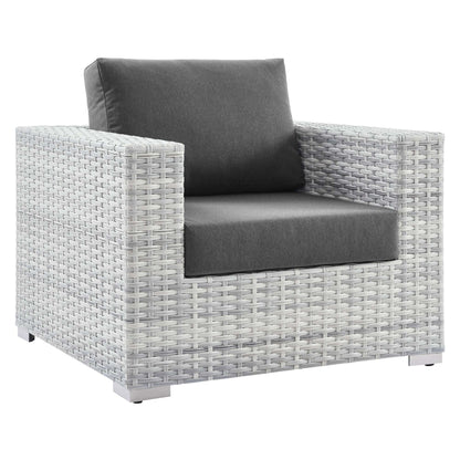 Convene 3-Piece Outdoor Patio Set in Light Gray Charcoal by Modway (EEI-5444)