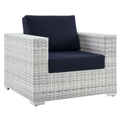 Convene 3-Piece Outdoor Patio Set in Light Gray Navy by Modway (EEI-5444)
