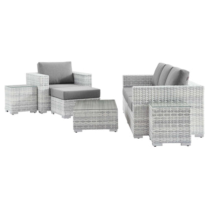 Convene 6-Piece Outdoor Patio Set in Light Gray Gray by Modway (EEI-5449)