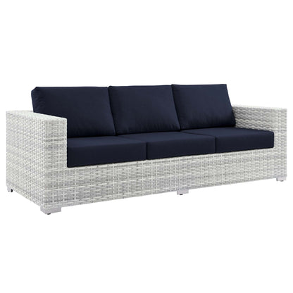 Convene 6-Piece Outdoor Patio Set in Light Gray Navy by Modway (EEI-5449)