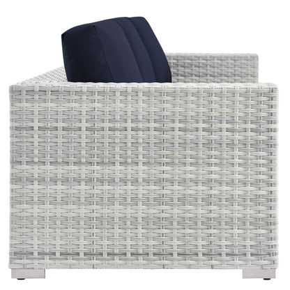 Convene 6-Piece Outdoor Patio Set in Light Gray Navy by Modway (EEI-5449)