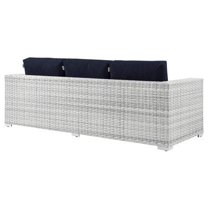 Convene 6-Piece Outdoor Patio Set in Light Gray Navy by Modway (EEI-5449)