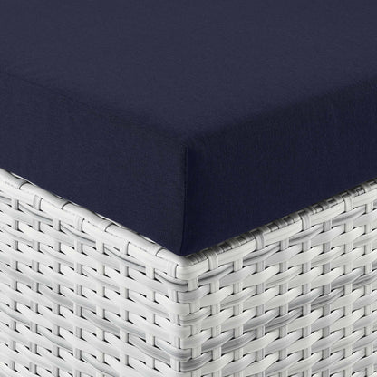 Convene 4-Piece Outdoor Patio Set in Light Gray Navy by Modway (EEI-5451)