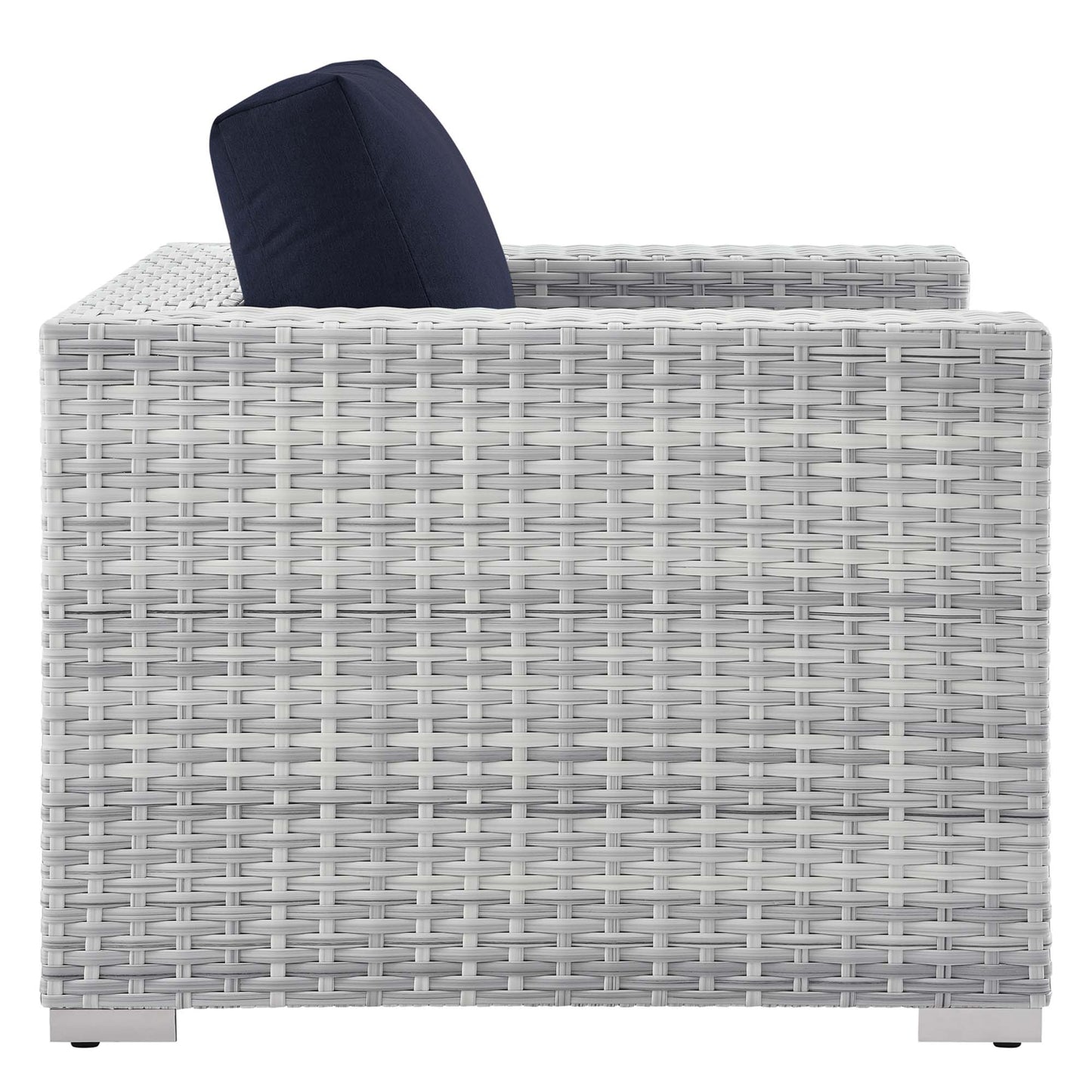 Convene 4-Piece Outdoor Patio Set in Light Gray Navy by Modway (EEI-5451)