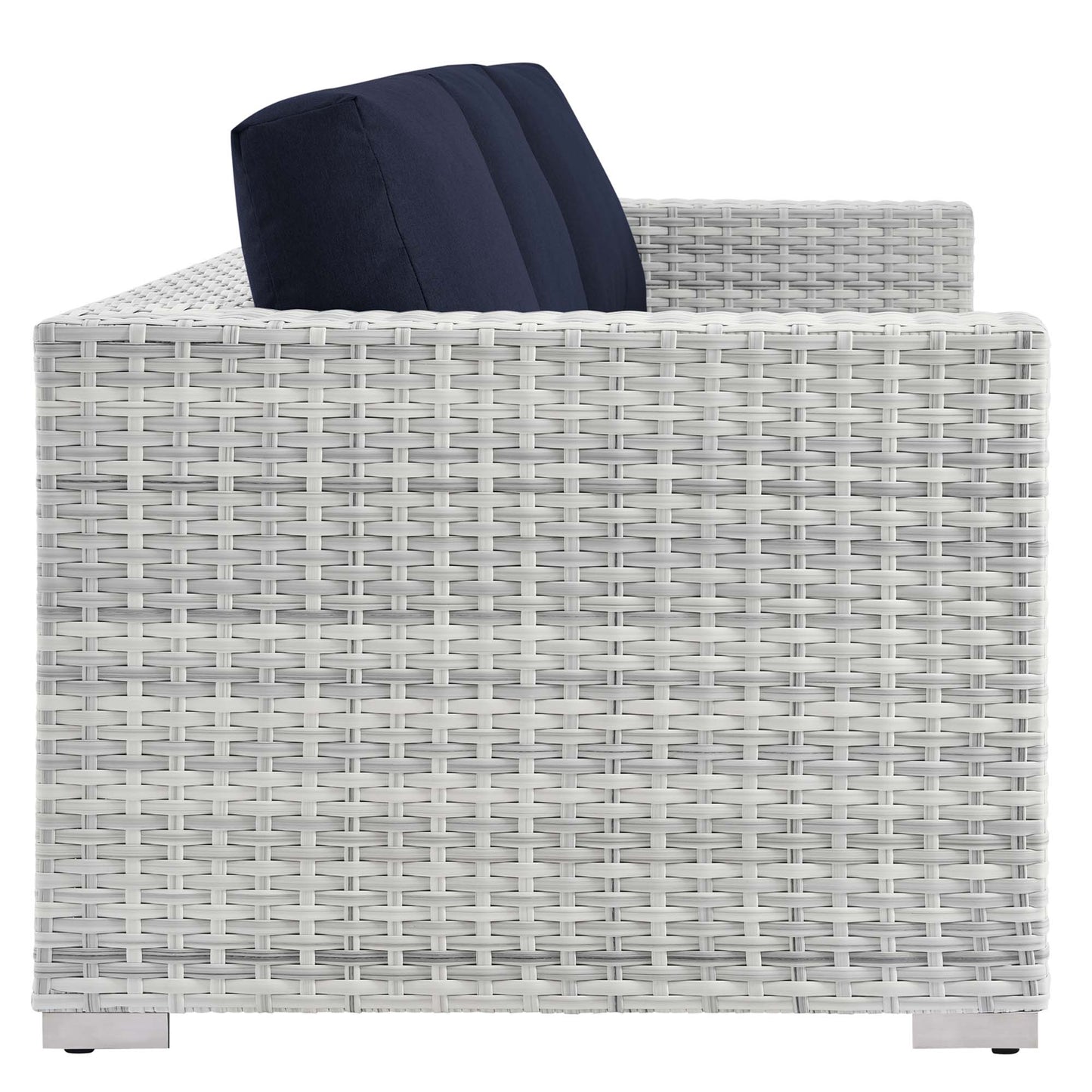 Convene 4-Piece Outdoor Patio Set in Light Gray Navy by Modway (EEI-5451)