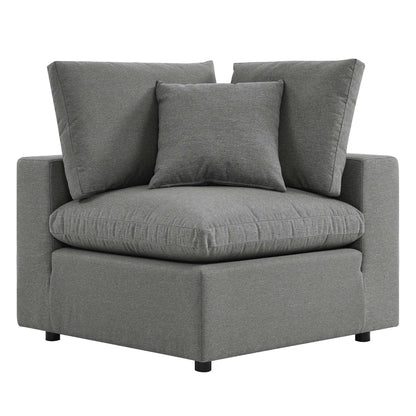 Commix Overstuffed Outdoor Patio Loveseat in Charcoal by Modway (5576)