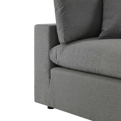 Commix Overstuffed Outdoor Patio Loveseat in Charcoal by Modway (5576)
