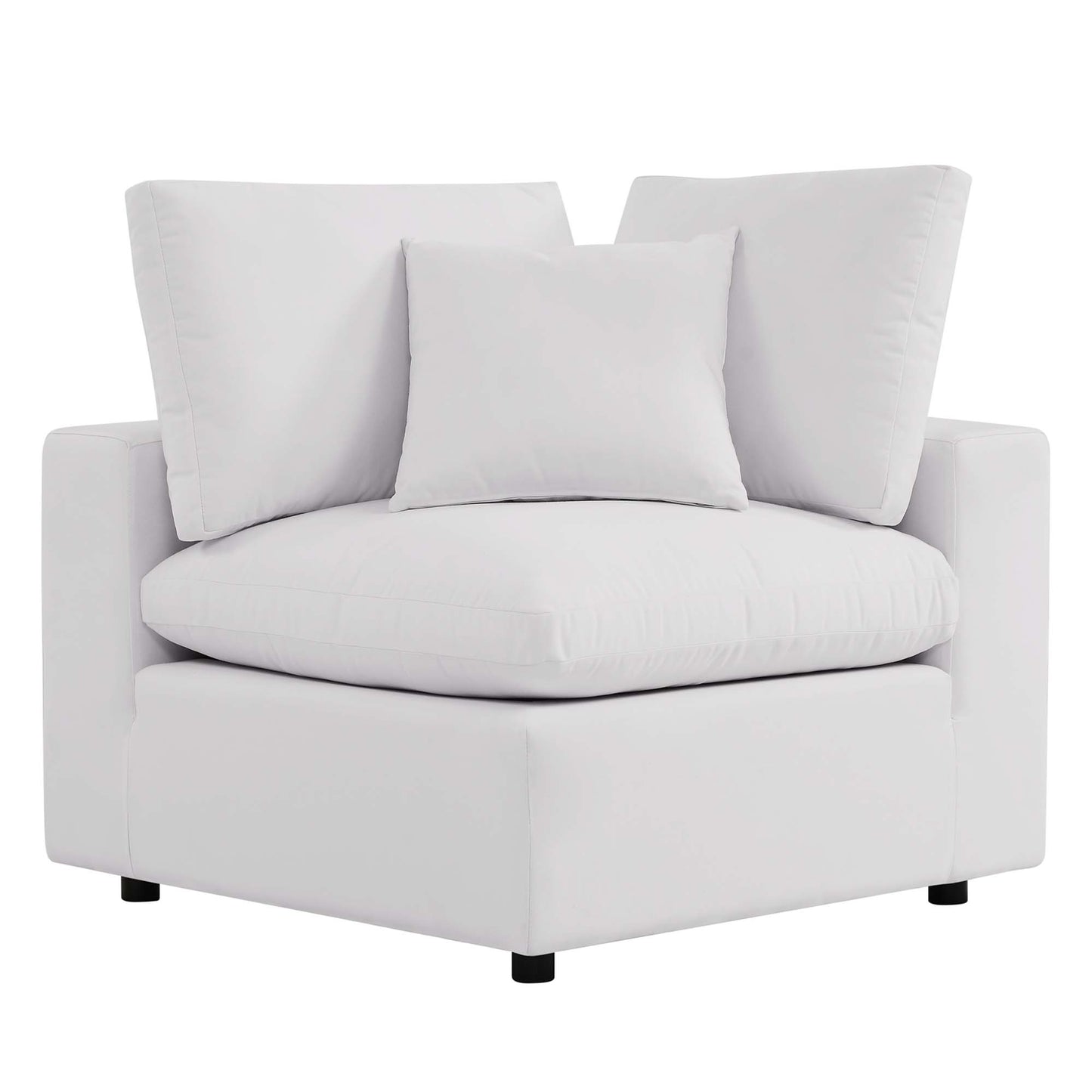 Commix Overstuffed Outdoor Patio Loveseat in White by Modway (5576)