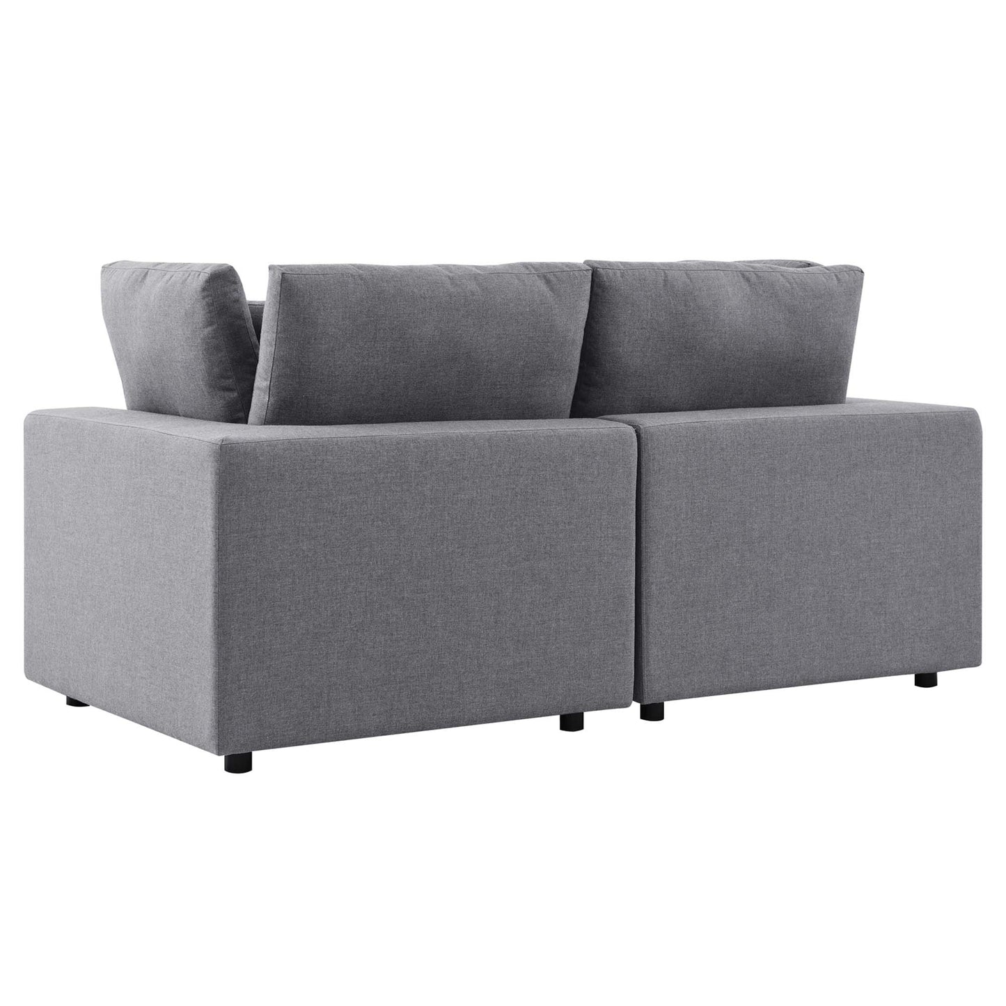 Commix Sunbrella Outdoor Patio Loveseat in Gray by Modway (5577)