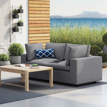 Commix Sunbrella Outdoor Patio Loveseat in Gray by Modway (5577)