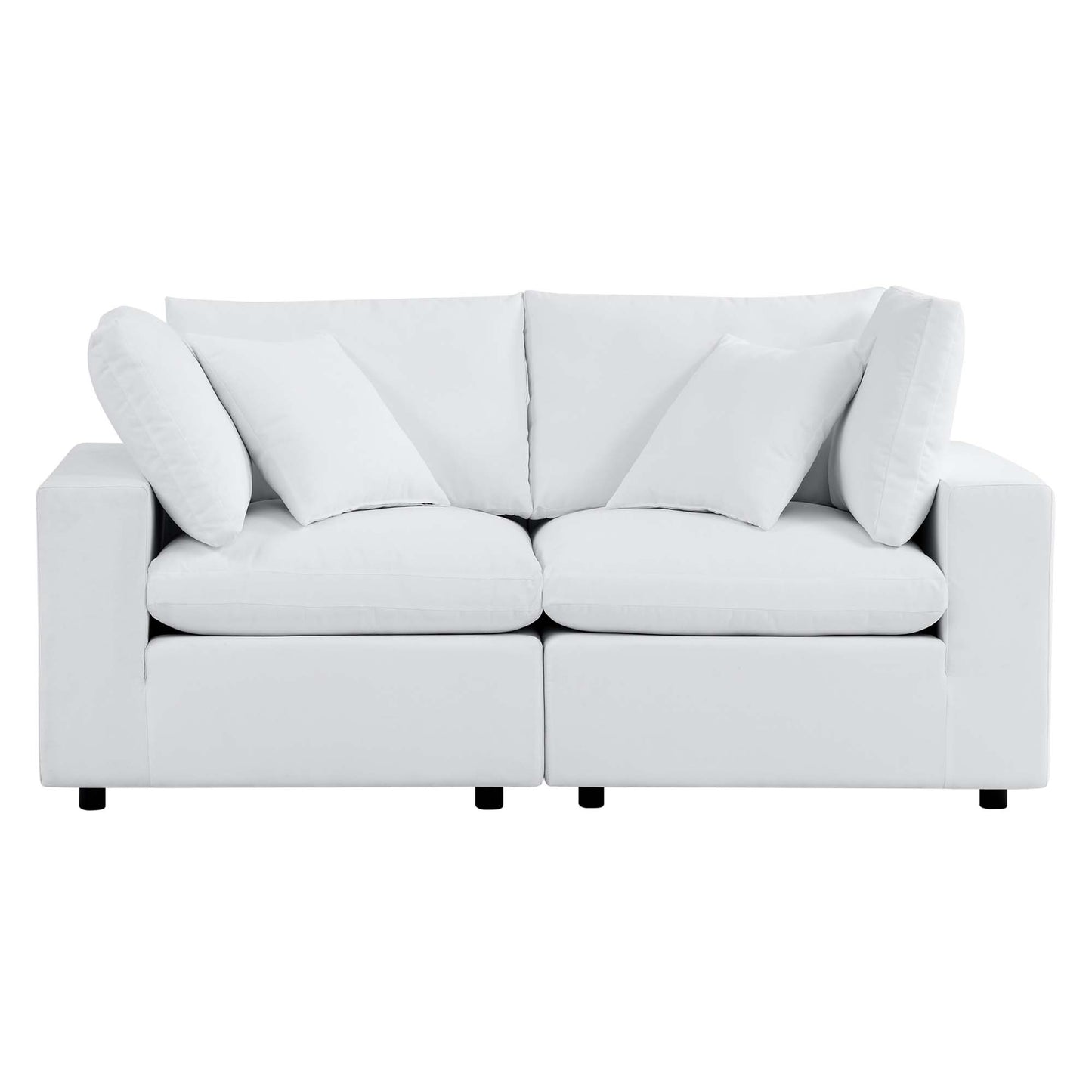 Commix Sunbrella Outdoor Patio Loveseat in White by Modway (5577)