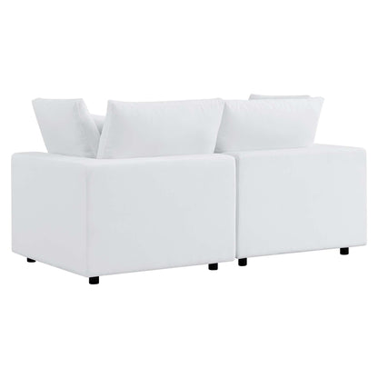 Commix Sunbrella Outdoor Patio Loveseat in White by Modway (5577)