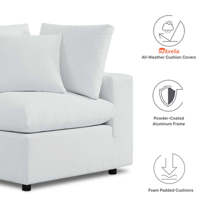 Commix Sunbrella Outdoor Patio Loveseat in White by Modway (5577)