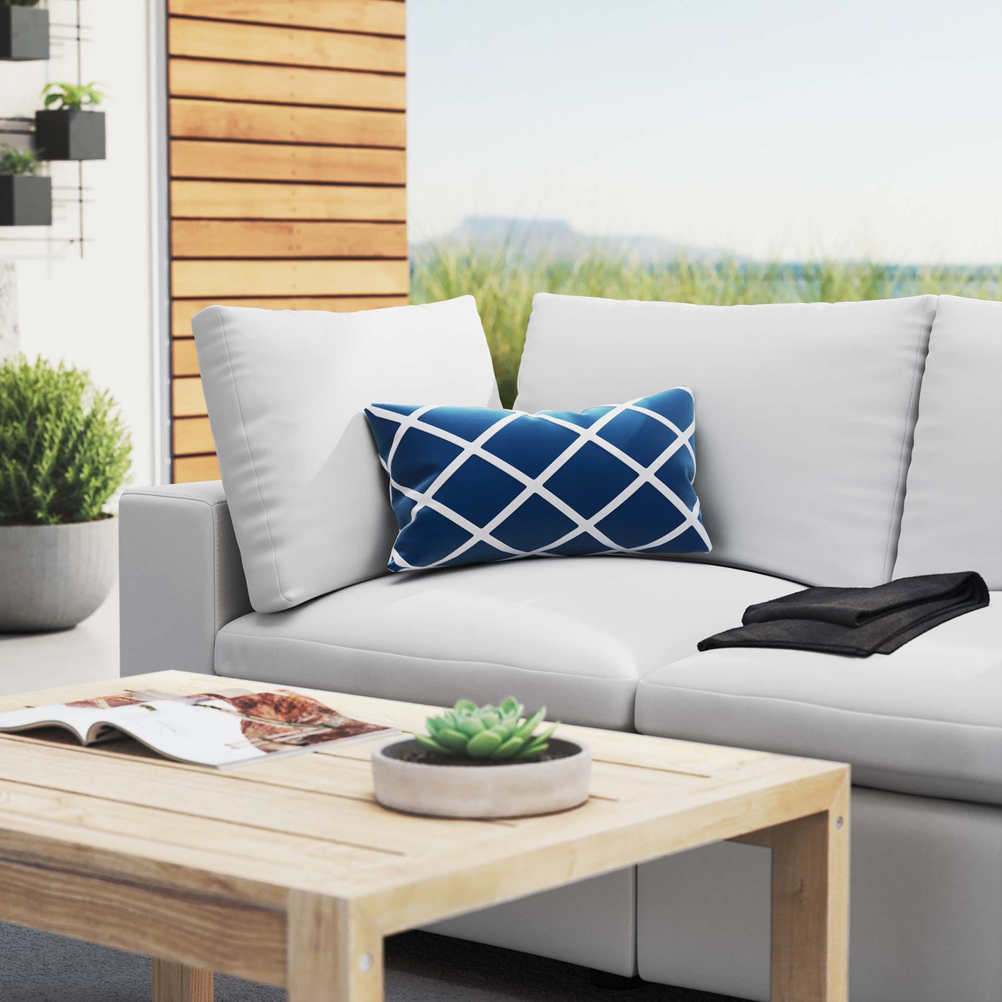 Commix Sunbrella Outdoor Patio Loveseat in White by Modway (5577)