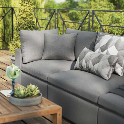 Commix Overstuffed Outdoor Patio Sofa in Charcoal by Modway (5578)
