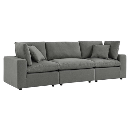 Commix Overstuffed Outdoor Patio Sofa in Charcoal by Modway (5578)