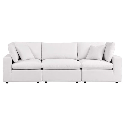 Commix Overstuffed Outdoor Patio Sofa in White by Modway (5578)