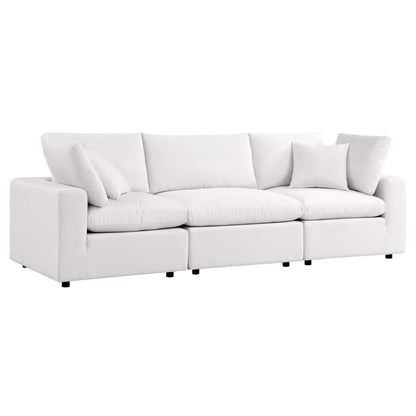 Commix Overstuffed Outdoor Patio Sofa in White by Modway (5578)