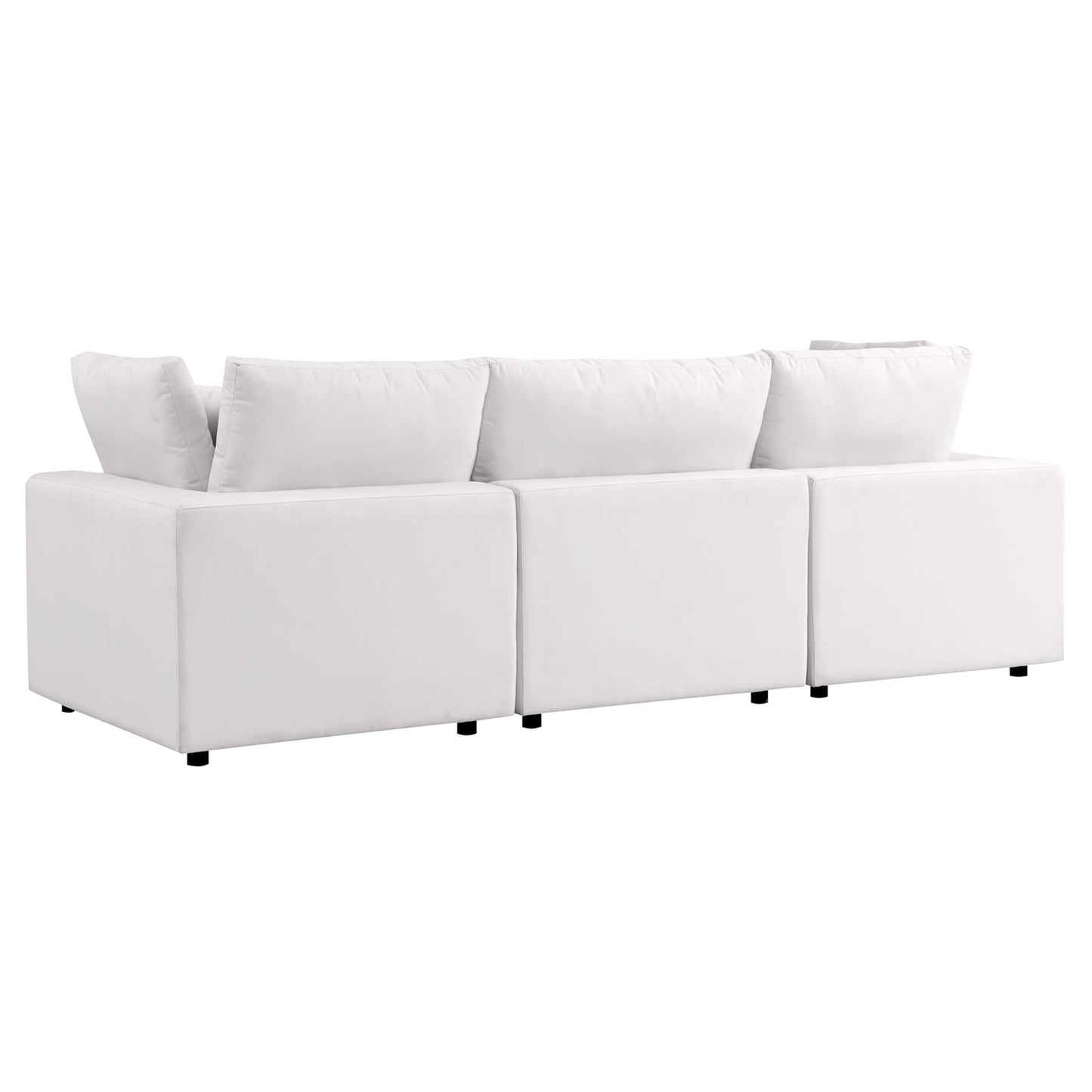 Commix Overstuffed Outdoor Patio Sofa in White by Modway (5578)