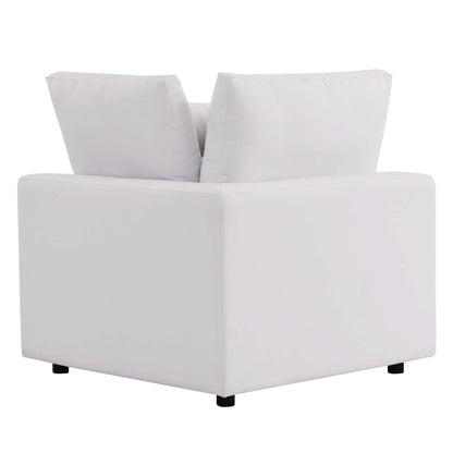 Commix Overstuffed Outdoor Patio Sofa in White by Modway (5578)