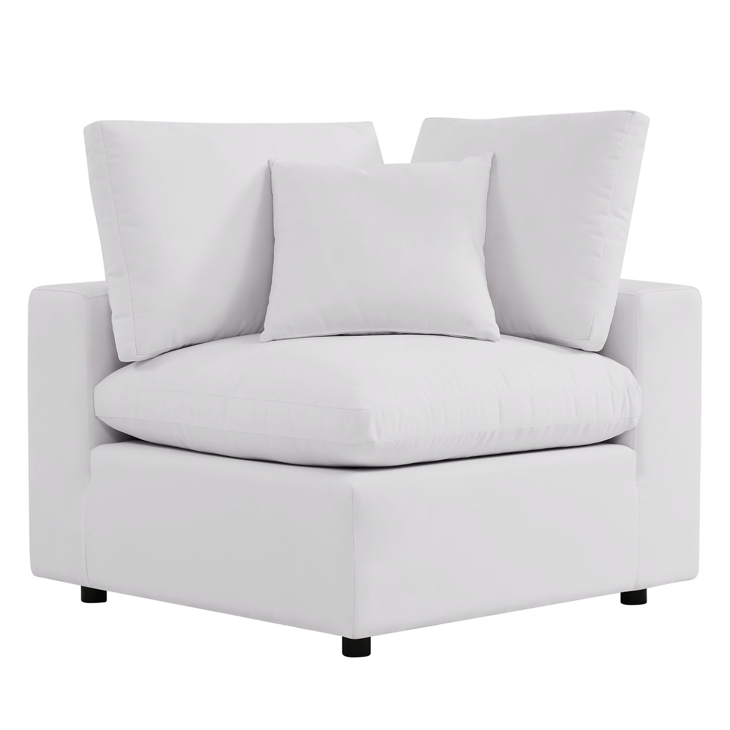 Commix 5-Piece Outdoor Patio Sectional Sofa in White by Modway (5587)