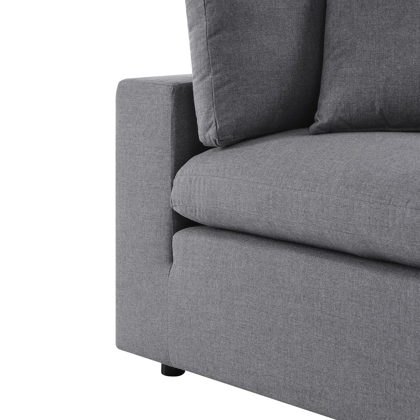 Commix 5-Piece Sunbrella Outdoor Patio Sectional Sofa in Gray by Modway (5588)