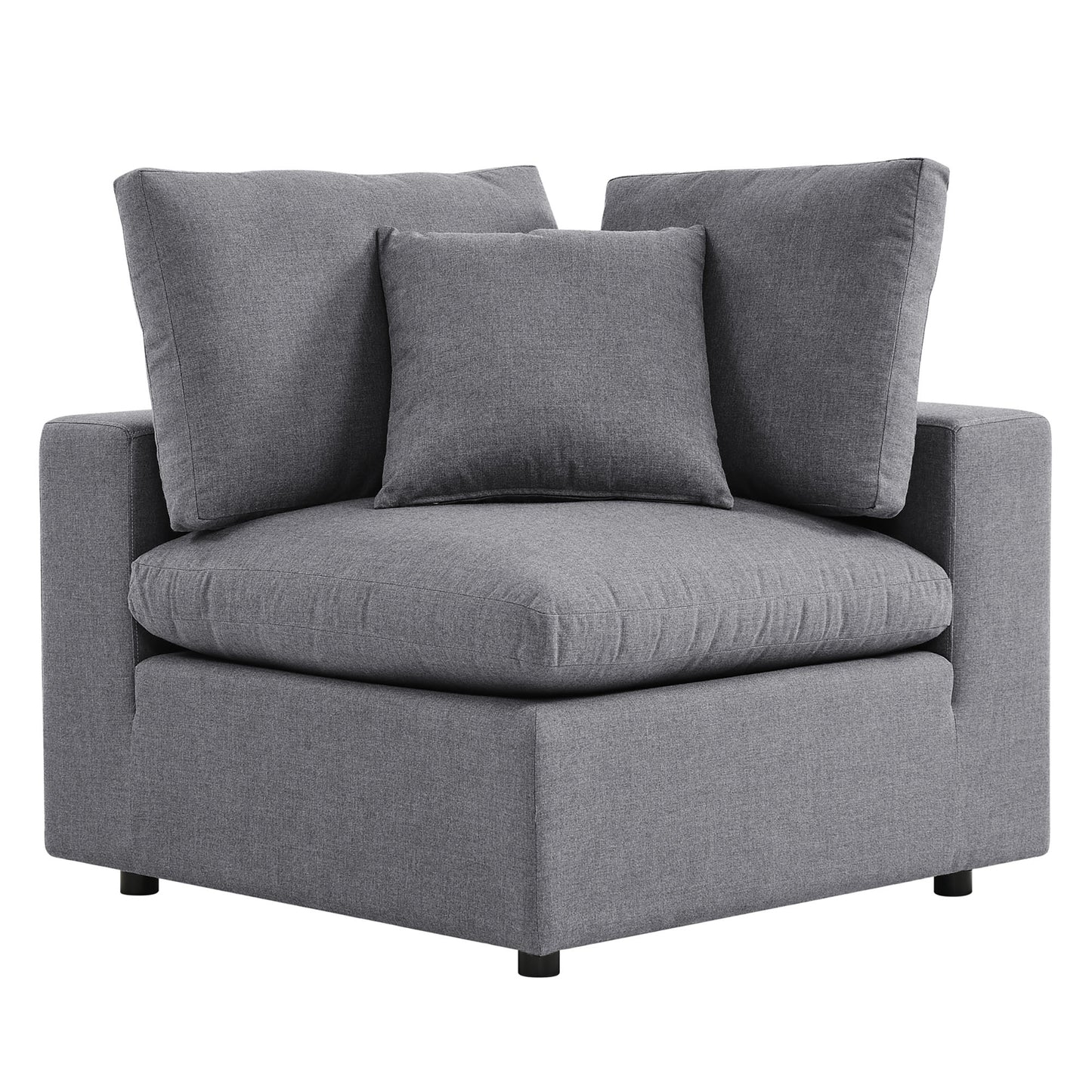 Commix 5-Piece Sunbrella Outdoor Patio Sectional Sofa in Gray by Modway (5588)