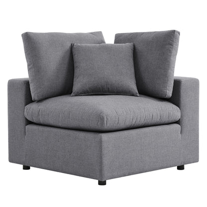 Commix 5-Piece Sunbrella Outdoor Patio Sectional Sofa in Gray by Modway (5588)