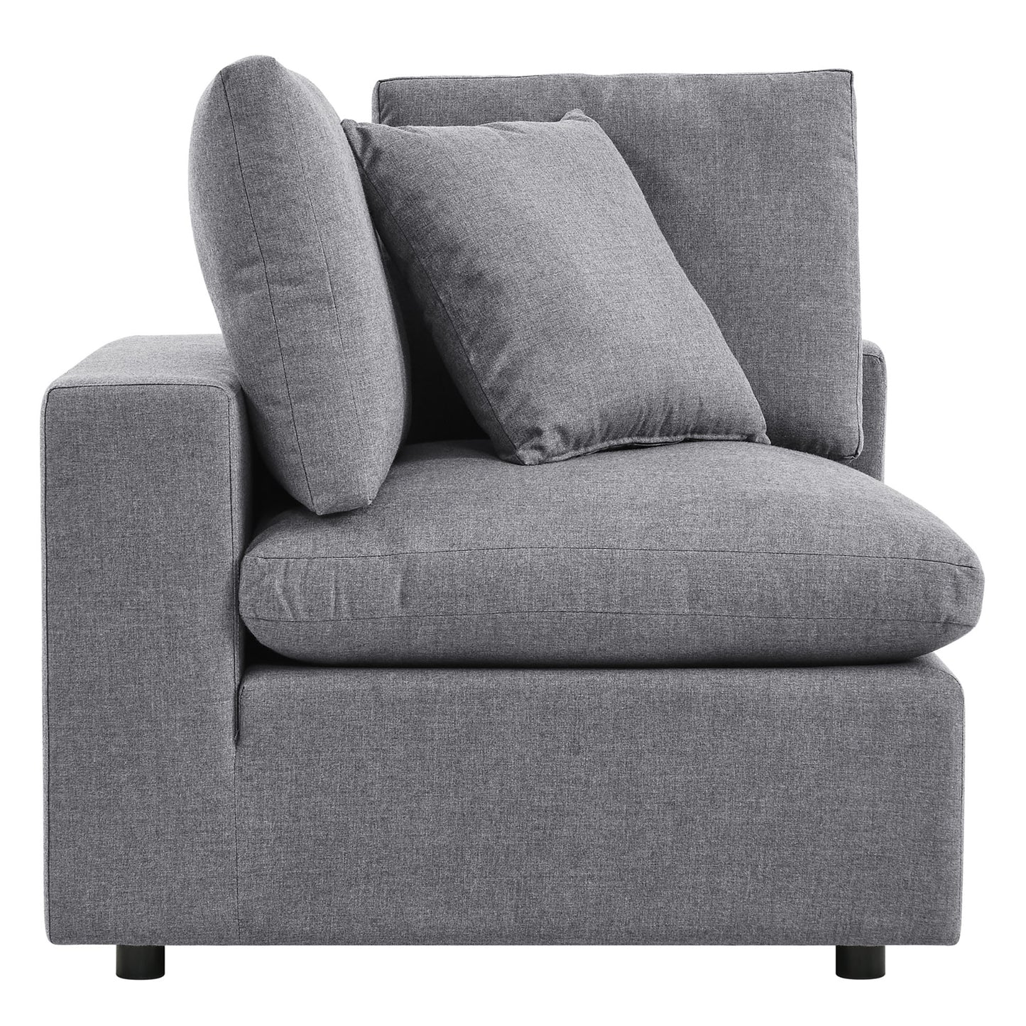 Commix 5-Piece Sunbrella Outdoor Patio Sectional Sofa in Gray by Modway (5588)