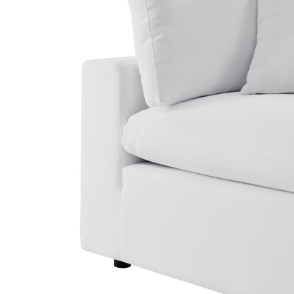 Commix 5-Piece Sunbrella Outdoor Patio Sectional Sofa in White by Modway (5588)